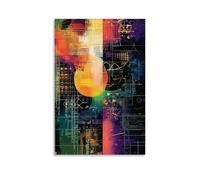 ZLLJXFZZ Poster d'art mural algorithmique et mathématiques - Décoration murale moderne à suspendre - 20 x 30 cm
