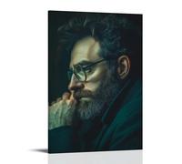 ZLLJXFZZ Poster mural moderne à suspendre représentant un philosophe dans une pensée profonde, 30 x 45 cm