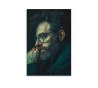 ZLLJXFZZ Poster mural moderne à suspendre représentant un philosophe dans une pensée profonde, 30 x 45 cm
