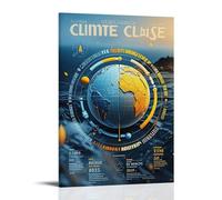 ZLLJXFZZ Poster mural moderne à suspendre sur le changement de climat 20 x 30 cm