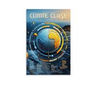 ZLLJXFZZ Poster mural moderne à suspendre sur le changement de climat 20 x 30 cm