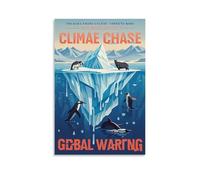 ZLLJXFZZ Poster mural moderne à suspendre sur le changement de climat 20 x 30 cm