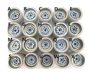 ZLLMY 1pcs Nonname_Null / Fit pour Audi A1 A5 A3 A4L A6L A7 Q3 Q5 A8 TT R8 Tire Vis Anti-vol De Désassemblage Outil De Clou Durable et économique (Color Name : P)