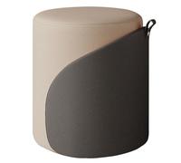 ZLLPIGLS 360° Pivotant Tabouret Coiffeuse, Pouf Coiffeuse avec Cuir Patte de Chat et Éponge Haute Densité, pour Chambre, Salon et Hall D'entrée(Dark Gray)