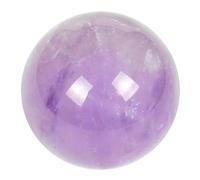 ZLLPIGLS Boule de Cristal Pourpre avec Texture Naturelle, Boule Lumineuse Polie À la Main, pour Méditation, Salon, Décoration de Bureau(5-6cm/1.9-2.3in)