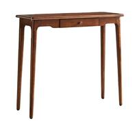 ZLLPIGLS Console Meuble Moderne avec Tiroir de Rangement, Table Console Extensible Étroit, Stable et Robuste, pour Couloirs, Salons et Hall D'entrée(Light Brown,39.3x12.5x31.4in)