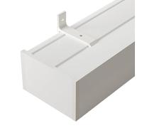 ZLLPIGLS Rail Rideaux Plafond avec Double Piste, Rideau Rail Peut Être Monté en Haut ou sur Le Côté, pour Salon, Chambre, Cuisine(1.3m/4.2ft,Side-Mounted)