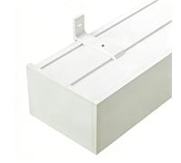 ZLLPIGLS Rail Rideaux Plafond Tout-en-Un, Rideau Rail avec Poulie en Alliage Renforcé, Double Rail Montage Latéral pour Salon, Chambre à Coucher, Cuisine(4.6m/15ft)