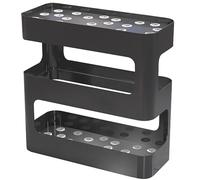 ZLLPIGLS Support de Queue de Billard en Fer, Porte-Queues Autoportant avec Protection Souple, pour Salle de Jeu, Bar Sportif, Club, Maison(Black,60x25x60cm/23.6x9.8x23.6in)