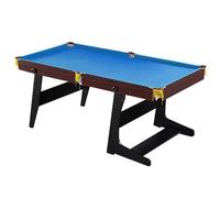 ZLLPIGLS Table de Billard Pliable, Billard Americain Compacte avec Queues, Boules, Craie, Brosse, Support Solide, pour Salle de Jeux, Famille, sous-Sol(Blue)
