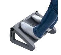 ZLMHYYM Repose-pieds réglable sous le bureau à six hauteurs - Tabouret ergonomique avec rouleaux de massage - Gris