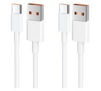 ZLONXUN 2-Pack 120W Cable USB C (Compatible avec 33W/67W) Pour Xiaomi Redmi Note 14/13/12/11s/11/13 Pro/8 9 Pro 9T; Xiaomi mi 13/14/12T/11T Pro/11 Lite/10T/10/12, POCO X6/X5/C65/M5/X4.(1,5M)