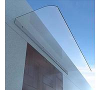 Zlovne Auvent de Porte d'Entrée Transparent,Auvent de Véranda Auvent de Fenêtre en Polycarbonat UV Protection/Contre la Pluie,Marquise de Porte d?Entrée Moderne Invisible (40x210cm/16 x83)