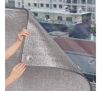 Zlovne Film de Protection Solaire pour Fenêtre,Intérieur ou Extérieur,Anti UV Anti Chaleur Contrôle de la Température Film Fenetre Anti Regard,Film Auto-Adhésif,9mm d'Épaisseur (50x110cm/20 x43)