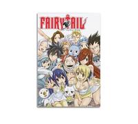 ZLOZJDBH Fairy Tail Anime (2) Affiches Murales Vintage Toile Esthétique Musique Affiche Cinéma Peinture Décorative pour Salon Chambre 30x45cm Style Sans Cadre