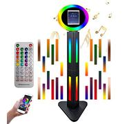 ZLPOWER Coque de support portable pour iPad 10,2", 11", 11", 12,9", 12,9", contrôle par application RVB, anneau lumineux, synchronisation de musique, boîte à lumière en métal amovible, pour