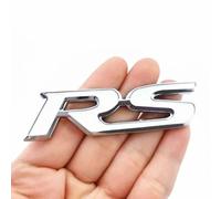 ZLSXTN Auto Emblèmes pour Audi RS Q3, Matériau ABS Haute qualité Logo Insigne Emblème Décoratif Voiture Remplacement D'EmblèMe Coffre ArrièRe Badge Métallique Accessoires,Silver