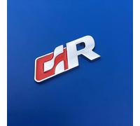 ZLSXTN Auto Emblèmes pour Toyota Yaris, Matériau ABS Haute qualité Logo Insigne Emblème Décoratif Voiture Remplacement D'EmblèMe Coffre ArrièRe Badge Métallique Accessoires,B