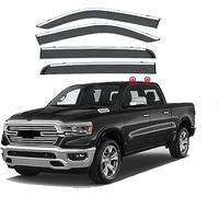 ZLSXTN Déflecteurs d'air pour Dodge RAM 1500 2019-2024,Acide Acrylique Déflecteurs Vitres Latérales Déflecteurs Vent Déflecteurs Pluie Réduction du Turbulences Aérodynamique Accessoires Auto