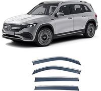 ZLSXTN Déflecteurs d'air pour Mercedes-Benz EQB X243 2022-2024,Acide Acrylique Déflecteurs Vitres Latérales Déflecteurs Vent Déflecteurs Pluie Réduction du Turbulences Aérodynamique Accessoires Auto