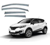 ZLSXTN Déflecteurs d'air pour Renault Captur Kaptur 2015-2018,Acide Acrylique Déflecteurs Vitres Latérales Déflecteurs Vent Déflecteurs Pluie Réduction du Turbulences Aérodynamique Accessoires Auto