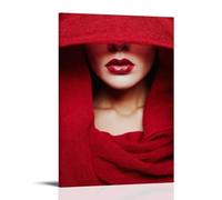 ZLTOFJ Affiche de film de dessin animé Girl in RedModern Family Bedroom Office Decoration Celebrity Singer Music Movie Poster Art Poster 40 x 60 cm style cadre