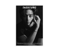 ZLTOFJ Affiche de musique coréenne Kim Taehyung - Décoration moderne pour chambre à coucher, bureau, célébrité, chanteur, film de dessin animé, 40 x 60 cm, sans cadre