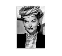 ZLTOFJ Ava Gardner Affiche d'art moderne pour chambre à coucher ou bureau 50 x 75 cm Sans cadre