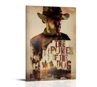 ZLTOFJ Drame psychologique occidental The Power of The Dog Vintage Movie Modern Family Bedroom Office Decoration Celebrity Singer Music Movie Cartoon Poster Art Poster 20 x 30 cm Cadre