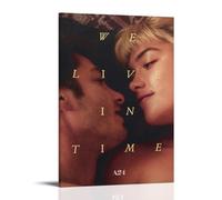 ZLTOFJ Poster moderne avec cadre « We Live in Time » pour chambre à coucher, bureau, célébrité, chanteur, musique, dessin animé, 50 x 75 cm