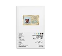 ZLTOFJ Poster Tyler, The Creator Call Me If You Get Lost Musique Moderne Décoration Familiale Chambre Bureau Célébrité Chanteur Musique Movie Poster Art 30 x 45 cm Sans Cadre