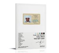 ZLTOFJ Tyler The Creator Call Me If You Get Lost Music Poster Moderne Décoration Familiale Chambre Bureau Décoration Célébrité Chanteur Musique Affiche Art Affiche 60 x 90 cm Style Cadre