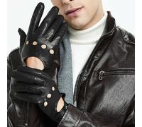 ZLUXURQ Gants de conduite en cuir d'agneau doux et fins pour hommes d'excellente qualité