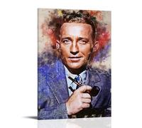 ZLWZPZLN Poster sur toile Bing Crosby célèbre chanteur pop - Décoration murale pour chambre à coucher - 60 x 90 cm - Style cadre