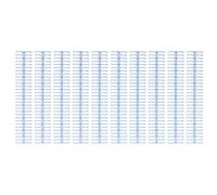 ZLXCAOB 10 pièces peigne de reliure 19mm 30 anneaux capacité de 150 feuilles épines de reliure en plastique pour papier A4 B5 A5 (Bleu clair)