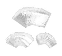 ZLXCAOB 120 pièces sacs à bijoux transparents épaissi résistance à l'oxydation PVC bijoux transparents sacs à fermeture éclair pour boucles d'oreilles anneaux bijoux