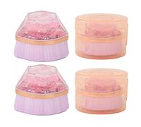 ZLXCAOB 2 pièces Ensemble de Pinceaux de Fondation Portable Exquis Fond de Teint Liquide BB Crème Pinceau de Maquillage Outil Cosmétique Violet