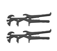 ZLXCAOB 2 pièces outil d'ouverture de seau couvercle de boîte de peinture en métal 14 en 1 multifonction professionnel économie de travail clé de bonde de tambour