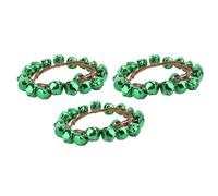 ZLXCAOB 3 pièces Ensemble de Couronne de Cloche 13 cm Fer Art Bureau décoratif Couronne de Cloche Ornement pour la Maison (Verte)