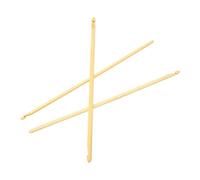 ZLXCAOB 3 pièces ensemble de crochets taille assortie Double extrémité anti-dérapant bambou crochet tunisien crochets pour tricot couture