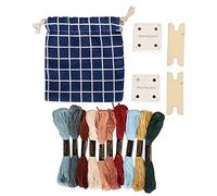 ZLXCAOB 30 pièces ensemble de cartes de tissage cartes de métier à tisser pour tablette portable légère avec navette de fil à broder pour bricolage artisanat écharpe
