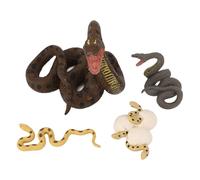 ZLXCAOB 4 pièces modèle de Cycle de Croissance de Serpent Jouets Jeu éducatif réaliste Simulation de Statue de Serpent Sculpture pour Enfants