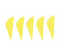 ZLXCAOB 5 pièces aubes d'empennage de flèche en Plastique aubes d'empennage de flèche pour Les flèches de ciblage de tir à l'arc Bricolage (Jaune)