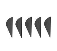 ZLXCAOB 5 pièces aubes d'empennage de flèche en Plastique aubes d'empennage de flèche pour Les flèches de ciblage de tir à l'arc Bricolage (Noire)