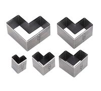 ZLXCAOB 5 pièces ensemble de matrices de découpe en cuir poinçon creux moule de poinçonnage fait à la main pour sac ceinture portefeuille