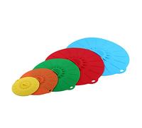 ZLXCAOB 5 Taille Silicone Joint D'aspiration Couvercle Ensemble Bol Tasse Cap -Ondes Stockage des Aliments Couvercle D'étanchéité Nouveau