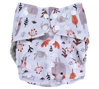 ZLXCAOB Baby Washable Diapers Average Size Reusable Soft Breathable Adjustable Pocket Cloth Nappies (Yas 074-Yafdth)