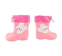 ZLXCAOB Botte de Pluie imperméable réglable Flexible Motif de Lapin de Dessin animé Botte de Pluie pour Jour de Pluie Rose