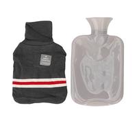 ZLXCAOB Bouillotte 1000 ML Compresse Froide Chaude Chauffe-Eau Portable avec Housse en Tricot Gris foncé pour l'arthrite des Crampes