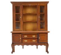 ZLXCAOB Buffet de Maison de poupée en Bois de Bouleau Sculpture Exquise échelle 1:12 Buffet de Maison de poupée Miniature pour la Maison